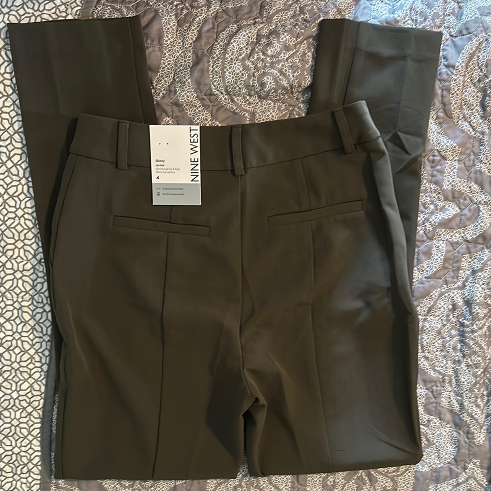 Stretchy Nine West Dark Olive Trousers